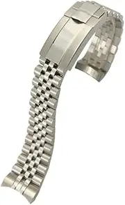 [GUMMMY] 316L Stainless Steel 20mm Watch Strap for 36mm Rolex Datejust 116233 116234 Silver Golden Solid Metal Watchband