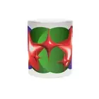 Eye-Catching Metallic Mug - Retro Star Design, Gift for Coffee Lovers, Unique