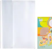Set of 10 Clear A4 Book Covers for Textbooks and Reference Books - Waterproof Transparent Sleeves for Protecting Paperbacks and School Books | Ideal for Keeping Books Safe from Damage and Wear