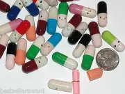 6pc Miniature Dollhouse Little Pill container secret messages bottle findings *
