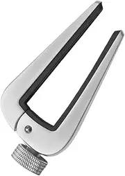 Kisangel Adjustable Guitar Capo Seamless Pitch Control for String Acoustic Classical Electric Guitars Basses Mandolins Durable Easy to Use Secure Fit Silver