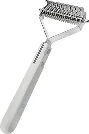 Dog Rake Brush - Dog Hair Remover | Dogs Deshedding Brush | Dematting Comb,Double-Sided Detangling Comb Pet Supplies For Medium Large Breeds Long Short Hair Cats Salon Home Routine