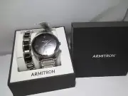 MEN'S ARMITRON 20/5307S WATCH 8" LONG 41MM CASE W/ MATCHING BRACELET (LOC. DRW-5