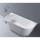 Sunny Group Hannah 1500 Back to Wall Bathtub Acrylic Bath SY-191-150