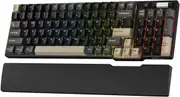 RK ROYAL KLUDGE Mechanical Keyboard RK96, RGB, 2.4Ghz/BT/Wired, Misty Rain Switches, Black, Mixed Color