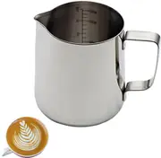 Milk Jug , Milk Frothing Jug，Stainless Steel Milk Pitcher for Making Coffee Cappuccino (12 oz/350 ml)