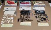 3-1962-1964 Hawk 1:32 Torque Reaction Sebring-Bobcat-Apache Car Models MIB