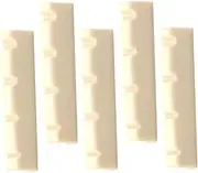 CORHAD 5Pcs Durable Pre Slotted Guitar Nut Replacement for String Electric Bass Lightweight Guitar Accessory for Easy Installation and String Fixing