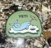 Yeti Christmas 2023 Narwhal Sticker