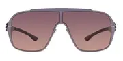 Ic! Berlin IC0015 Nash Shiny-Aubergine Men's Sunglasses Purple Size 66
