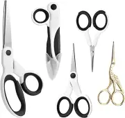 Tailor Sewing Scissors Bundle, 8.2" Fabric Scissors Heavy Duty with Comfort Gri