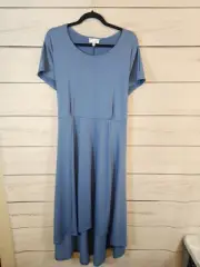 NWT Signature by Robbie Bee Women's Blue Knee Length Dress Size 1X