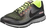 [Nike] Kid's Zoom Pegasus 34 Shield GS, Black/Black-Volt-Wolf Grey
