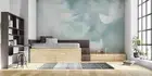 3D Blue Feather Wallpaper Wall Mural Removable Self-adhesive 537