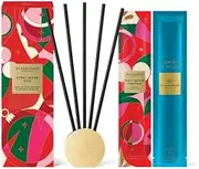 Glasshouse Fragrance Night Before Christmas & Midnight in Milan Scent Scene Duo, Refillable Liquidless Diffuser + 10 Stems, Perfume Scented Home Décor, Dancing Sugar Plums & Saffron & Rose Scent.