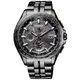 CITIZEN 星辰 限量光動能電波鈦金屬手錶-黑/42.7mm(AT9097-54E)