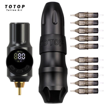 Tattoo Wireless Rotary Pen Kit USB Battery Tattoo Pack 10Pcs Cartridge Needles