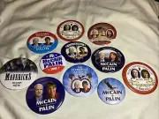 John McCain 2008 Presidential Pinback Campaign Button Sarah Palin