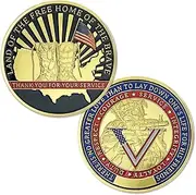 BHealthLife US Army Veteran Challenge Coin Gift Thank You for Your Service