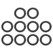10Pcs Spring O Rings 3/4" Round Trigger Snap Hook Circle Black Key Ring Clip