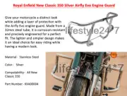 Genuine Royal Enfield SILVER AIRFLY EVO ENGINE GUARD For New Classic 350 Reborn (for: Royal Enfield)
