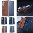 For Samsung Galaxy Z Fold6/5/4/3 Men's Classic PU Leather Shockproof Stand Case