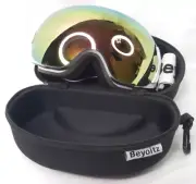 Beyoitz Cylindrical Ski Goggles OTG Snow Snowboard Goggles Anti-fog for Adults
