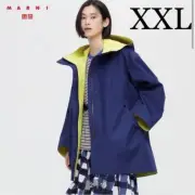 UNIQLO MARNI woman Block Tech Half Coat blue size XXL (US XL)