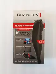 Remington 12 Piece Home Barber Haircut Cutting Clippers Styling Kit Trimmer