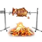 Automatic BBQ Rotisserie Grill Spit BBQ Grill W/ Motor 30KG Hog Lamb Pig Chicken