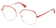 Max & Co. MO5123 028 Women’s Glasses Red Size 54 - Private Health Rebate - Blue Light Block Available