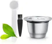 Espresso Refillable Capsules Reusable Coffee Pod Stainless Steel Capsules Com...