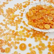 100Pcs Round Resin Buttons - Vibrant Colors, Perfect for DIY Crafts and Sewing Accessories