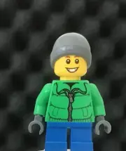 LEGO City Town School Little Girl Boy Blue Short Legs Winter Coat Jacket Ski