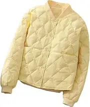 [Generic] Women Wear Short Coat Qulited Cotton-Padded Jacket Lightweight Hooded Down Cotton