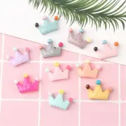 20 Mix Flat Back Crown Resin Embellishment Cardmaking Crafting Art Decor 21x15mm