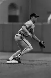 Cal Ripken Jr Baltimore Orioles fields 1980s Baseball Old Photo