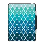 iPad Pro 11-inch (3rd/4th gen) Impact Folio Case Aqua Ombre Quatrefoil