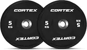 Cortex Competition Olympic Bumper Plates 5kg Pairs Weight Lifting Weight Plate Bars Home Gym Set