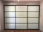 3 Design Built-In Wardrobe Sliding Doors *Made to Measure* Opal With black Frame