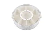 PIZZAZZ Round 9 Compartment Grazing Box With Carry Handle Picnic Beach