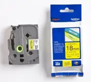 Genuine Brother TZe-641 P Touch Label Tape 18mm Black on Yellow Laminated Tape