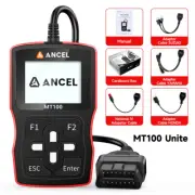 ANCEL MT100 Motorcycle OBD Scanner Code Reader Engine ABS System Diagnostic Tool