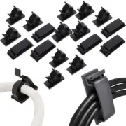 18 Pcs Cable Fixing Clip Cord Organizers for Electronics Holder Clips