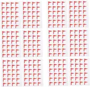 Kisangel 12sheets Map Flag Stickers Adhesive Label Stickers for Home Office Organization for Jars Bottles Drawings Easy to Write with Marker Pen