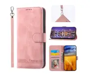 Flip Leather Wallet Case for Samsung Galaxy A52 4G/5G - Pink