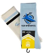 Cronulla Sharks NRL Icons Sneaker 2 Sock Pack