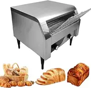 Commercial Toaster, 2200W Electric Toaster with Drawer-Type Crumb Tray, 150/300/450 Slices/H Stainless Steel Toaster Oven, Commercial Toaster for Restaurant, Buffets, Famliy Day 450pcs/h