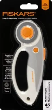 Fiskars Titanium Softgrip Loop Rotary Cutter 45mm1065930