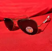 RAY BAN P RB3025 Gold Aviator Large Unisex Polarized Metal Sunglasses New